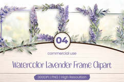 Lavender Frame Clipart PNG Product Image 1