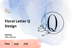 The Floral Letter Design Product Image 1