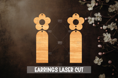 Summer Style Laser Cut Earrings SVG File Product Image 1