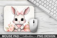 Easter Bunny Sublimation Mouse Pad PNG Design Product Image 1
