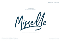 Misselle Expressive Script Font Trio Product Image 15