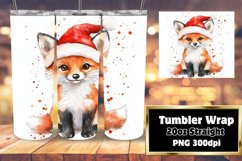 CHARMING 20oz PNG Tumbler Wrap , Christmas Animals Product Image 1