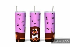 Dogs Tumbler Sublimation | 20 oz | Taper | Straight Product Image 14