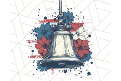 Fourth of July Liberty Bell and Uncle Sam Hat PNG, July 4th Product Image 3