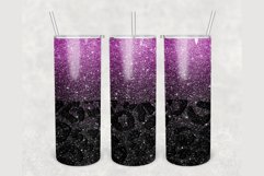 Personalized Purple Ombre 20 oz sublimation design tumbler Product Image 2