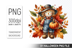 Autumn Clipart, Halloween Sublimation Clipart PNG Product Image 1