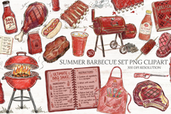 Summer Barbecue Set PNG Clipart Product Image 1
