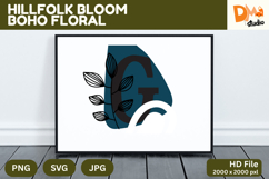 Hillfolk Bloom Boho Floral Monogram Product Image 1