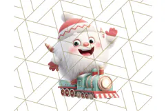 Christmas Train Ride PNG Clipart with Yeti and Elves Product Image 5