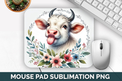 Cute Animals Mouse Pad Bundle, Sublimation Mouse Pad PNG Product Image 14