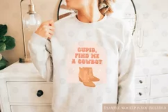 Cupid Find Me a Cowboy Sublimation | Western Valentines PNG Product Image 3