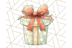 Vintage Christmas Ornaments and Presents PNG Holiday Clipart Product Image 5