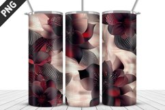 3D Flowers Tumbler Wrap | Sublimation Design | Tumble PNG Product Image 2