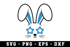 Bunny Ear &amp; Face SVG | SVG Cut files | Cricut Product Image 1