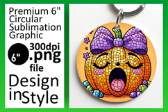 Custom Round Design Coaster PNG , Cute Pumpkin Product Image 1