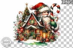 Christmas Santa Sublimation - Clipart PNG Design Product Image 1