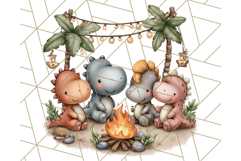 Christmas Dinosaur Party Png, Dino Clipart PNG Product Image 5
