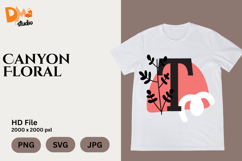 Canyon Floral Monogram Product Image 1