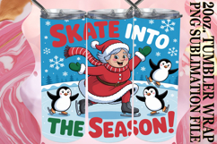 Cozy Dreams 20oz tumbler wrap, Funny Santa Product Image 1