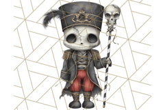 Dark Nutcracker Clipart Gothic Holiday Ballet PNG, Christmas Product Image 5
