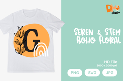 Seren &amp; Stem Boho Floral Monogram Product Image 1