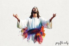 Watercolor Jesus Clipart PNG Product Image 1