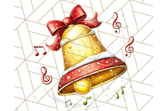 Santa Sleigh Ride Clipart PNG, Flying Reindeer Christmas Art Product Image 5