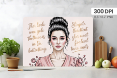 Afro Girl/Woman Melanin braided hair Cutting Board PNG Desig Product Image 1