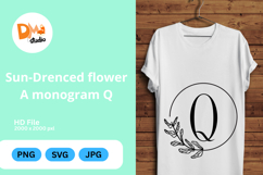 Sun-Drenched Flower Monogram Product Image 1