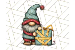Christmas Gnome Clipart, Holiday Gnomes PNG Illustrations Product Image 5