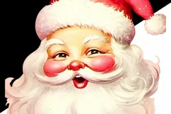 Funny Santa Claus Face PNG for Holiday Product Image 5