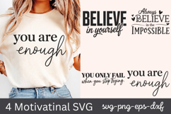 Motivational Quotes SVG PNG Product Image 1