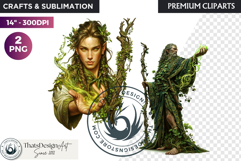 Fantasy wizard cliparts, sorcerer, spellcaster, mage Product Image 1