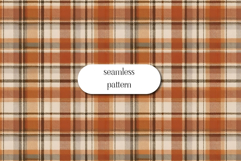 Rustic Brown Plaid Seamless Pattern Digital Paper Product Image 1
