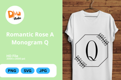 Romantic Rose Monogram Art Product Image 1