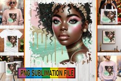 Timeless TSHIRT Gift Ideas PNG, Afro Girl Product Image 1