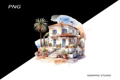 Greece summer clipart, Mediterranean Food Clipart Product Image 1