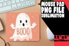Sublimation Mouse Pad Spooky Halloween Ghost Product Image 1