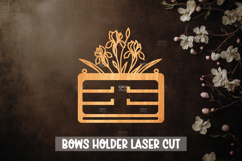 Bow holder laser cut - Wooden Nursery Decor Laser Product Image 1