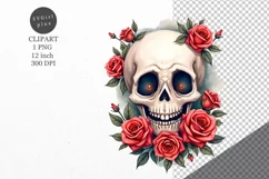 Halloween clipart, Skull clipart, Autumn clipart Product Image 1