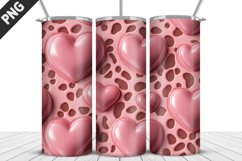 Lovely Hearts Tumbler Design | Valentine&#039;s Day Tumbler Wrap Product Image 1