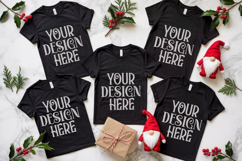 Christmas Family Matching Group Flat Lay Mockup Product Image 1