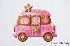 Pink Christmas Gingerbread sublimation Clipart PNG Product Image 1