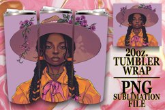 Summer Serenade: Watercolor Tumbler Wrap - Melanin Beauty Product Image 1