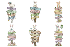Easter Day Signsposts Clipart Product Image 7
