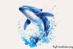 Summer Sea Animals Clipart PNG Product Image 1
