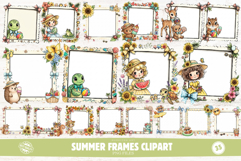Summer Frames Clipart Product Image 1