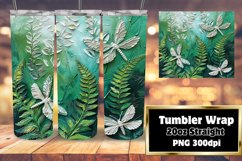 Enchanting 3D Floral Pattern Tumbler Wrap 20oz Product Image 1