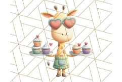 Cozy Safari Baking Animals PNG, Cute Jungle Kitchen Art Product Image 5