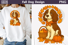 Fall Dogs Clipart | Autumn Puppy Sublimation Bundle Product Image 19